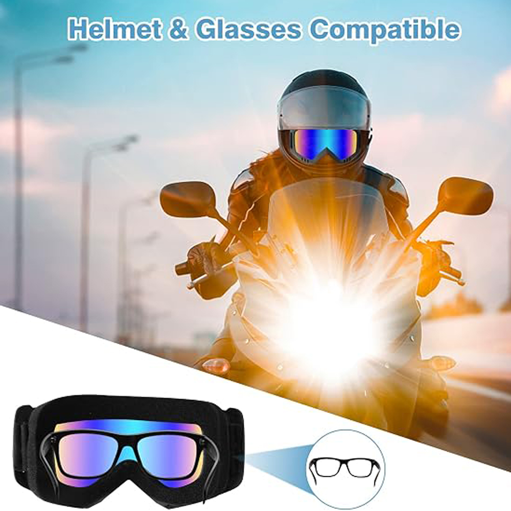 Anti Pollution Mask - Lunettes de motocross anti-buée, lunettes de
