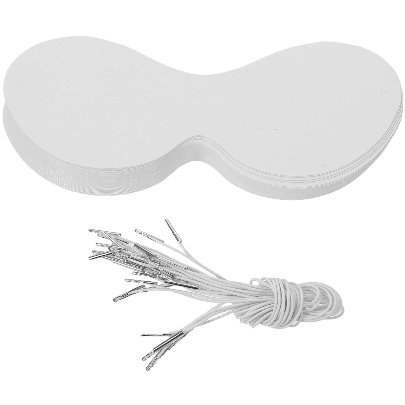 Kids Face Mask - 40 masques en papier blanc vierges