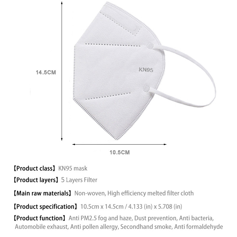 10-100 pièces mascarillas FFP2 - Disposable Surgical Mask avis et prix